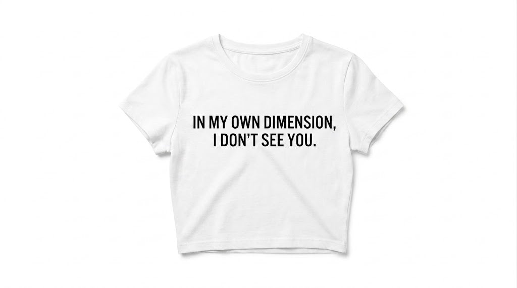 ZENITH CROPPED TEE ( IN MY OWN DIMENSION)