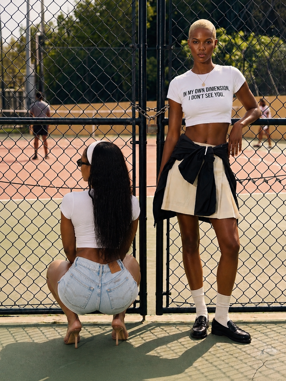 Zenith cropped Statement Tee -  I DON'T SEE YOU "
