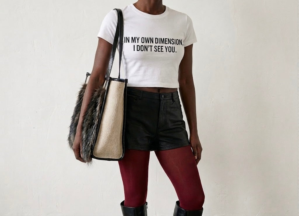 ZENITH CROPPED TEE ( IN MY OWN DIMENSION)